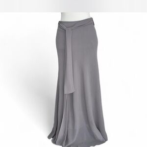 Chic Gray Maxi Skirt